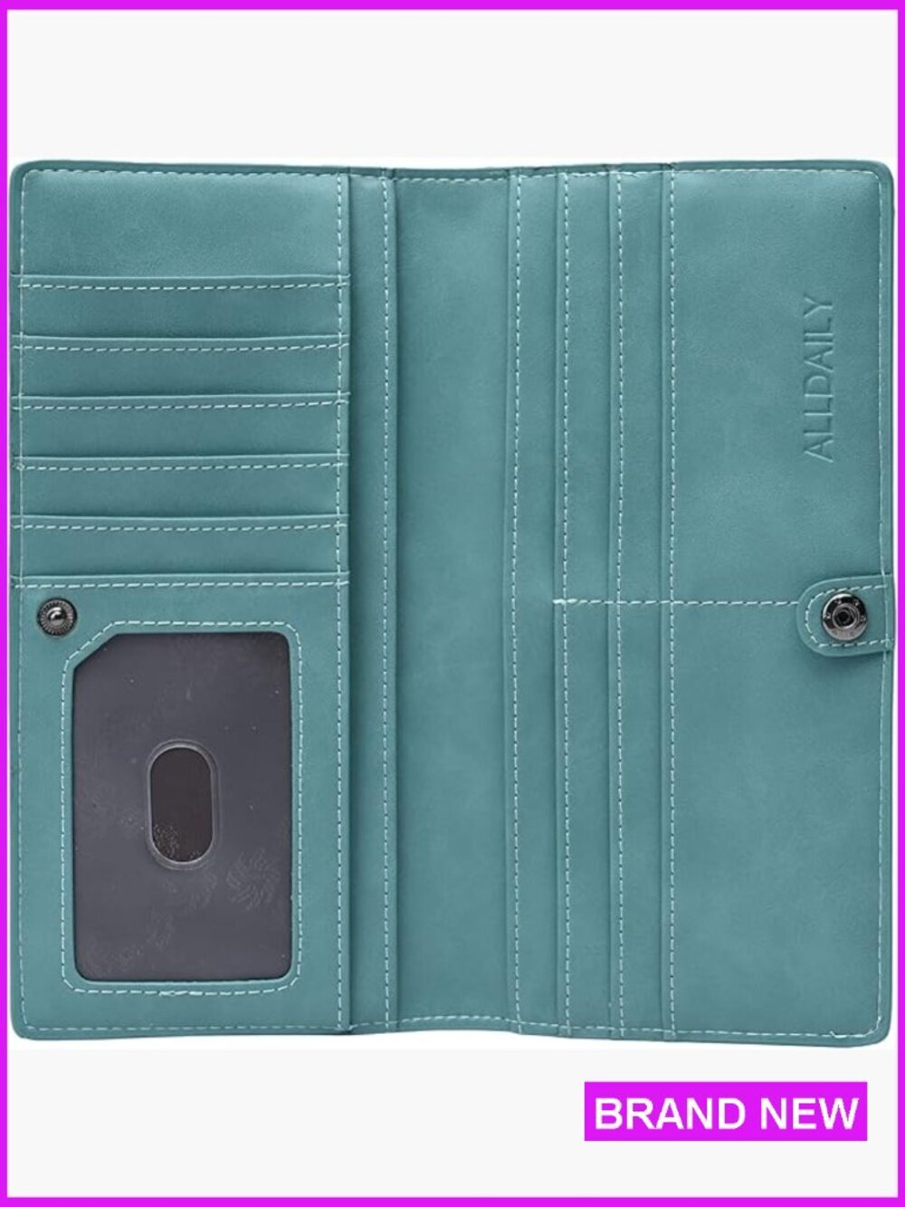 Ultra Slim RFID Blocking Bifold Wallet Ladies Credit Card Holder Billfold